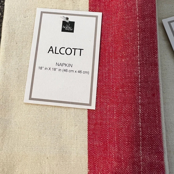 NWT 6 Alcott Cotton Napkins - Picture 2 of 4